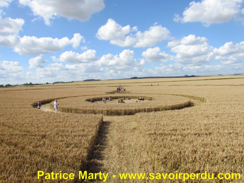 Etchilhampton (2), Wiltshire crop circle, aerial photo 75